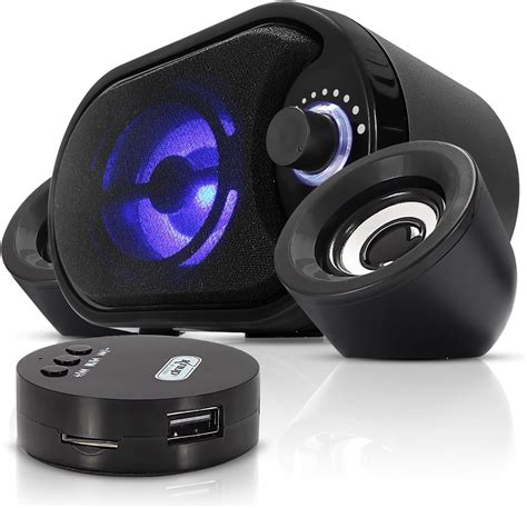 Caixa De Som Bluetooth Subwoofer Est Reo W Rms Real Led Ilumina O