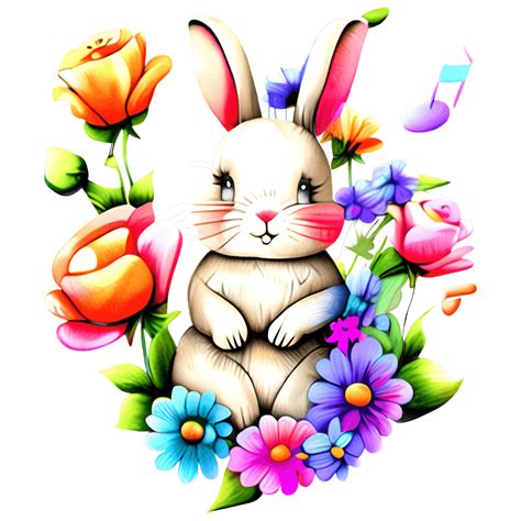 Watercolor Bunny Art Print · Creative Fabrica