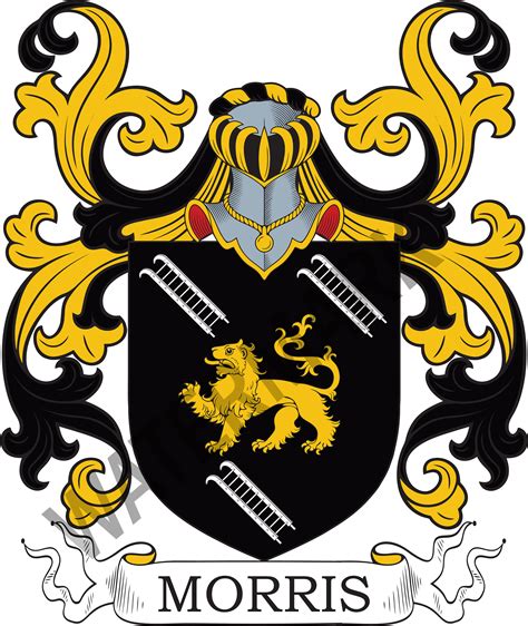 Morris Family Crest Digital Download Morris Coat of Arms JPG File ...