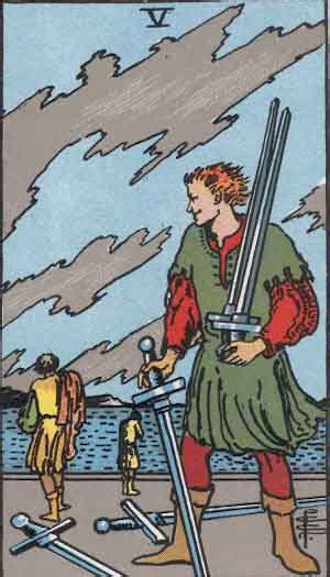 5 Of Swords Tarot Card Meanings Tarot Time