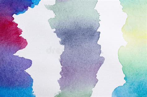 Hand Painted Colorful Watercolor Wet Wash Splash Stock Image Image Of