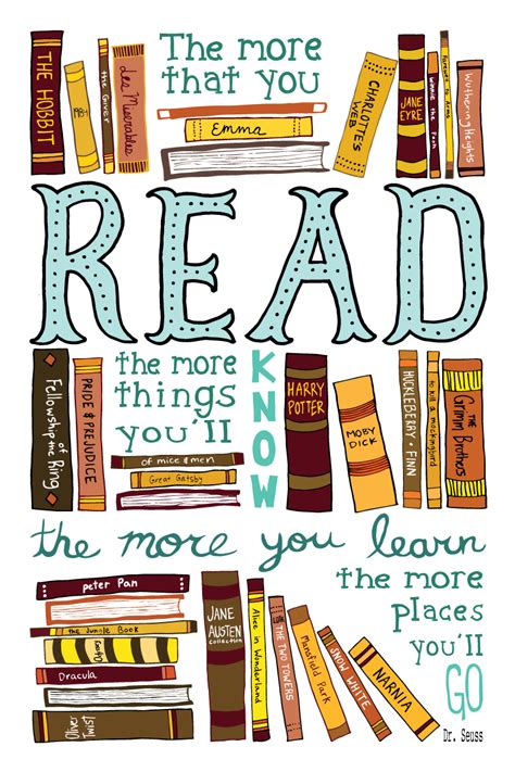 Design And Illustration Reading Posters Library Posters Quotes For