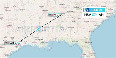 UA4253 Flight Status United Airlines: Huntsville to Houston (UAL4253)