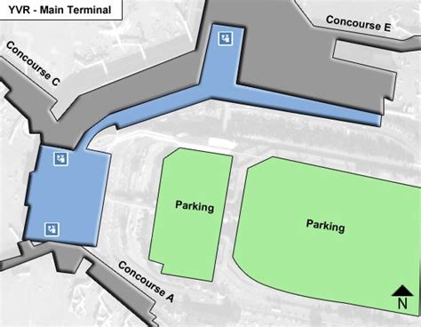 Vancouver Airport Yvr Main Terminal Map