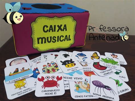 Fichas Caixa Musical Para Imprimir Professora Antenada