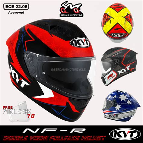 KYT NFR Full Face Double Visor Sun Visor Helmet NFR Topi Keledar Lagos