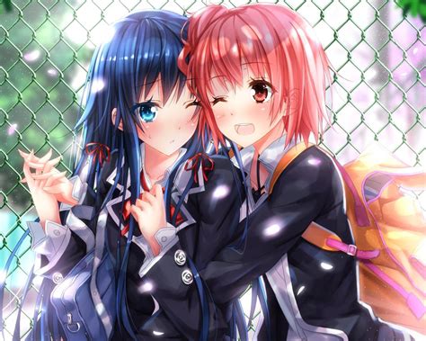 Anime Girl Best Friends Wallpapers Wallpaper Cave