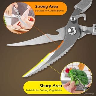 JAPAN Multifunction Kitchen Scissors Heavy Duty Stainless Steel Kitchen