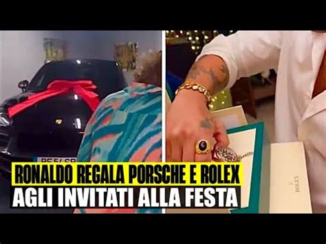 CRISTIANO RONALDO REGALA PORSCHE E ROLEX AGLI INVITATI DELLA FESTA