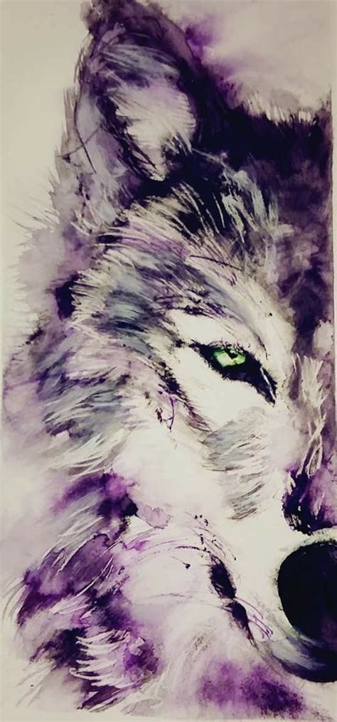 Wolf...watercolor | Watercolor wolf, Wolf painting, Nature watercolor