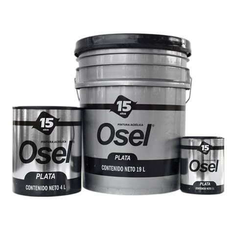 Pintura Acrilica Osel Plata 19 L Materiales Camargo Materiales De