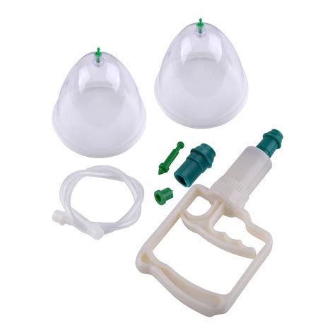 Dual Suction Cup Female Breast Pump Enlargement Manual Sucker Massage