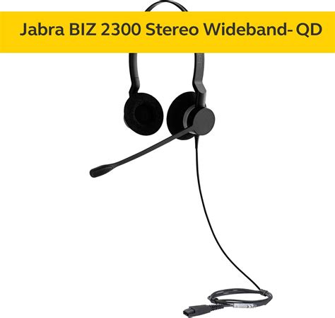 Jabra BIZ 2300 Duo Wired Headset Optimised For Unified Communications ...