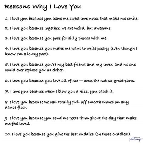 100 Reasons Why I Love You — A Comprehensive List Yourtango