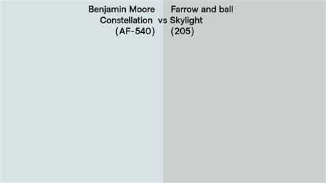 Benjamin Moore Constellation Af Vs Farrow And Ball Skylight