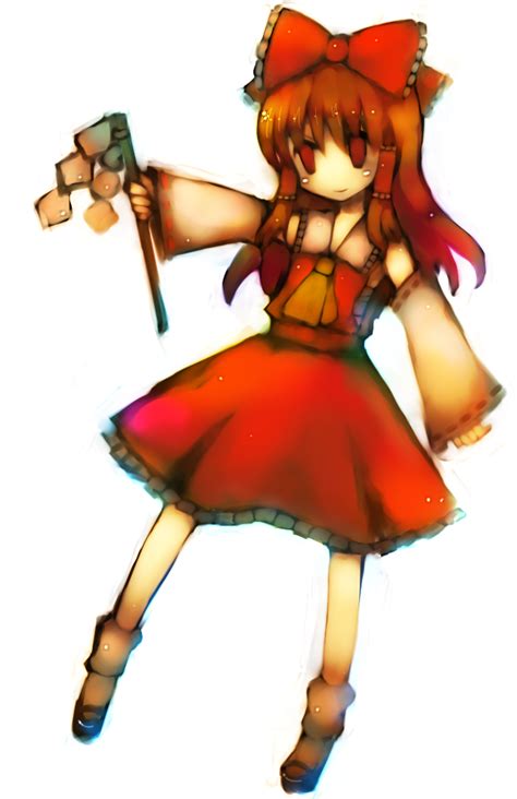 The Big Imageboard Tbib Bad Id Bad Pixiv Id Bangs Brown Hair Hakurei Reimu Solo Touhou