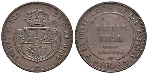 Numisbids Tauler Fau Subastas Auction Lot Isabel Ii