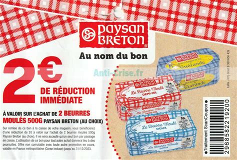 Anti crise fr Paysan Breton 2 de réduction jusquau 31 12 2023