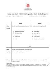 Simmons Laboratories Docx Group Case Study Individual Preparation