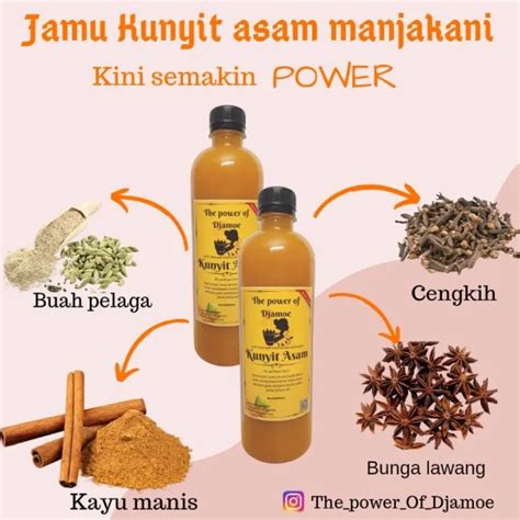 🐝JAMU KUNYIT ASAM SIRIH MANJAKANI+ 100% KUNYIT HIDUP TKDE CAMPURAN ...