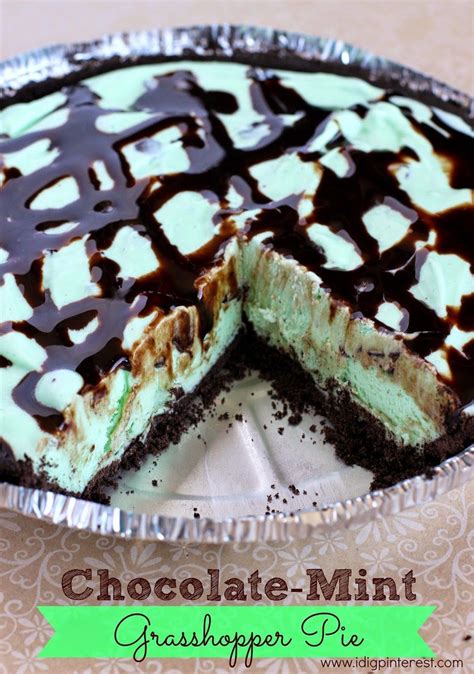 Easiest Grasshopper Mint Chocolate Ice Cream Pie My Recipe Magic