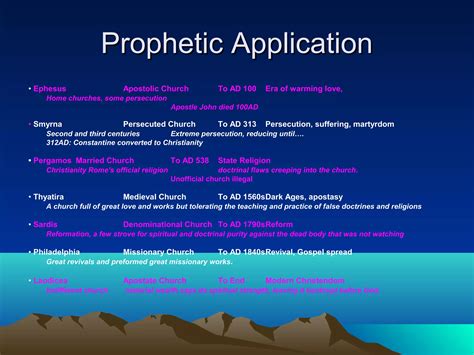 The Seven Churches Of Revelation Ppt