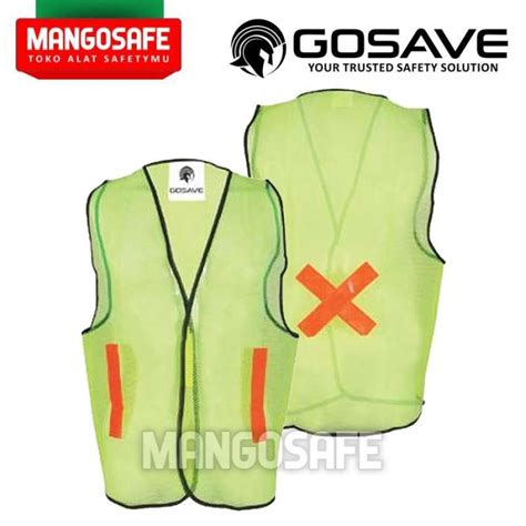 Jual Gosave Safety Net Vest Green Rompi Jaring Jala Scotlite Proyek