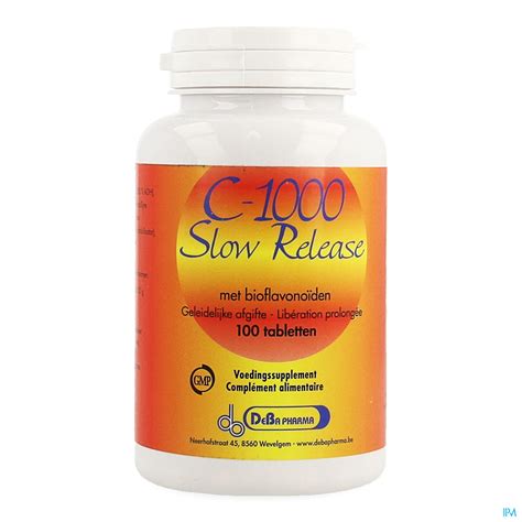 C 1000 Slow Release Plus Bioflavon Comp 100 Deba Vitamines En