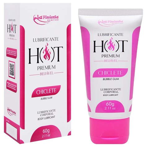 HOT PREMIUM LUBRIFICANTE TÉRMICO CORPORAL BEIJÁVEL CHICLETE G