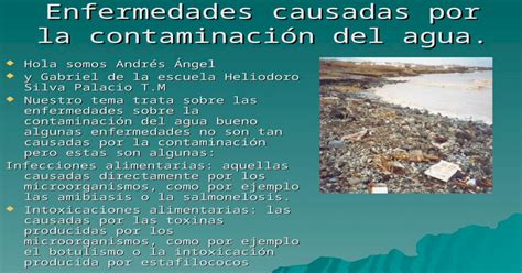 Enfermedades Causadas Por La Contaminación Del Agua [ppt Powerpoint]