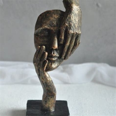 Mask Sculpture Statue Housewarming Gifts Creative Abstract Decor