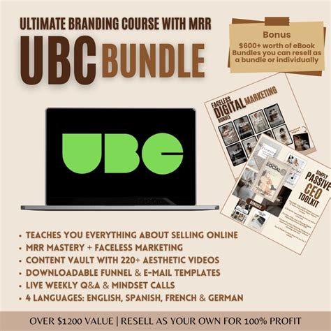 Ubc Ultimate Branding Course Digital Mrr Store