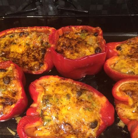 Black Bean Stuffed Peppers Recipe Allrecipes