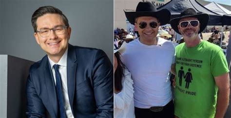 Pierre Poilievre Slammed For Photo With Man Wearing Straight Pride