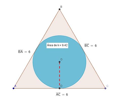 A Figura Mostra Uma Circunferência De Centro O Inscrito Em Um Triângulo