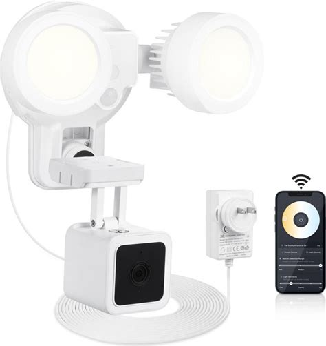 Wasserstein 3 In 1 Plugged In Smart Floodlight Charger And Mount