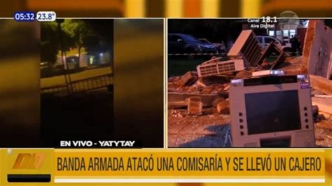 Asalto Tipo Comando En Yatytay Robaron Un Cajero AutomÁtico Telefuturo Canal De Tv Líder