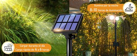 Litogo Pack Guirnalda Luces Led Exterior Solar M Led Luces