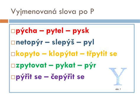 PPT Vyjmenovaná slova po P PowerPoint Presentation free download