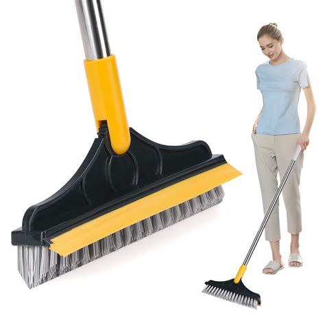 Cuisinart Bathroom Cleaning Brush With Wiper 2 In 1 Tiles Cleaning Brush Floor Scrub Bathroom