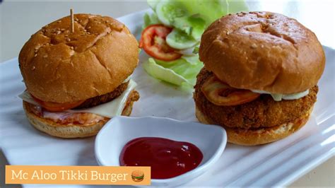 How To Make Mcdonalds Mc Aloo Tikki Burger Mcaloo Tikki Recipe