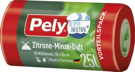 Pely Zugband Müllbeutel 25 Liter Zitrone Minze von myTime de ansehen