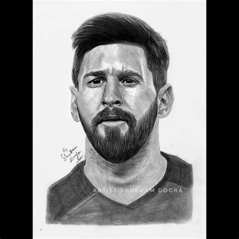 Messi Sketch Drawing How To Draw Lionel Messi