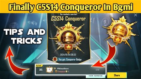 🇮🇳 Day 23 Finally Reached Conqueror C5s14 🥵 In Bgmi L Solo Conqueror Rank Push Tips And Tricks