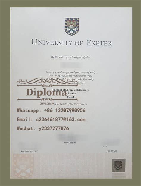 How To Get Fake Certificate From University Of Exeter Bachelor Of