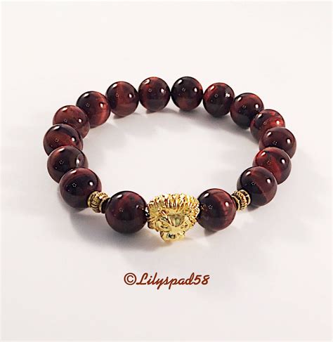 Tiger Eye Stretch Beaded Bracelet T For Him Boho Birthday