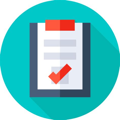 Checklist Flat Circular Flat Icon