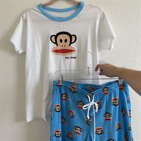 Paul Frank Women S Blue And White Pajamas Depop