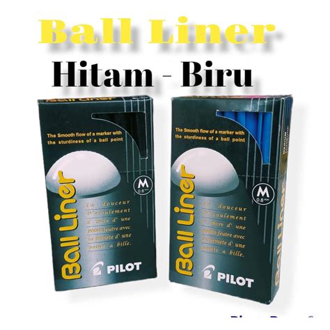 Jual Pulpen Ball Liner Pilot Hitam Shopee Indonesia