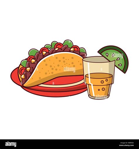 Mexico Culture And Foods Cartoons Stock Vector Image Art Alamy